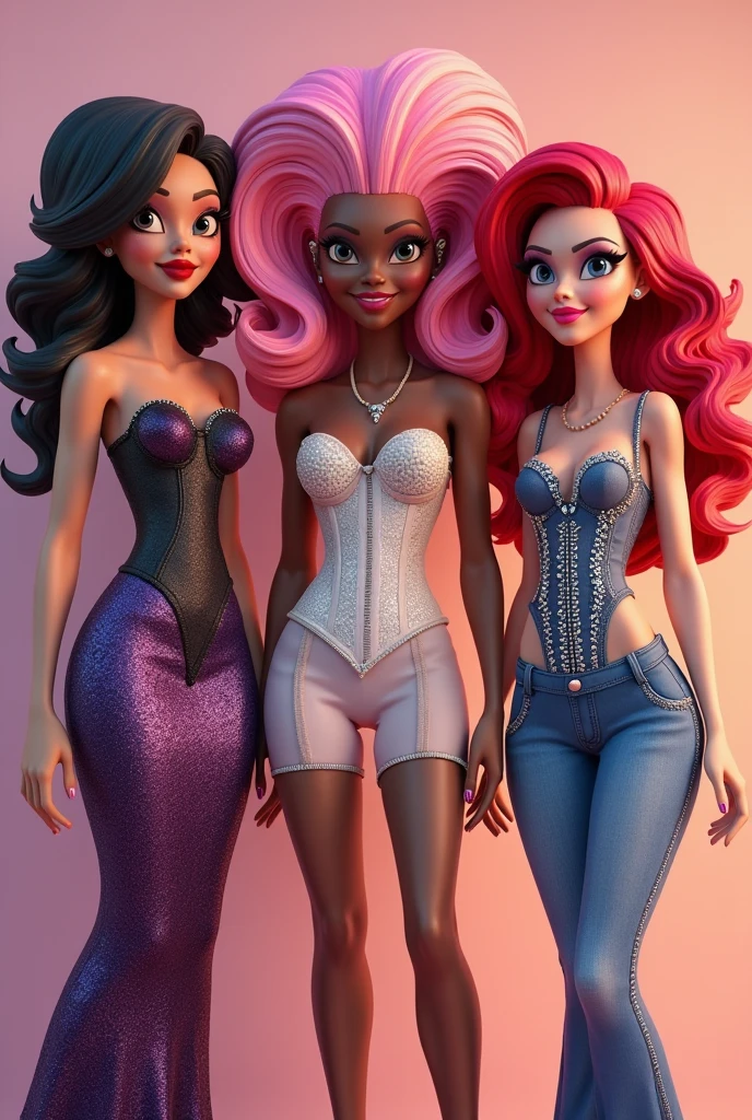  A sexy black cartonn woman in beautiful black lingerie posing gracefully for a photo, sexy lingerie beauty, curly hair, Waist slender, Sexy black girl, mulher de corpo inteiro, wearing lingerie, beautiful seductive black woman, slender figure, cartoon vector style, corpo pin-up, Broad Hips