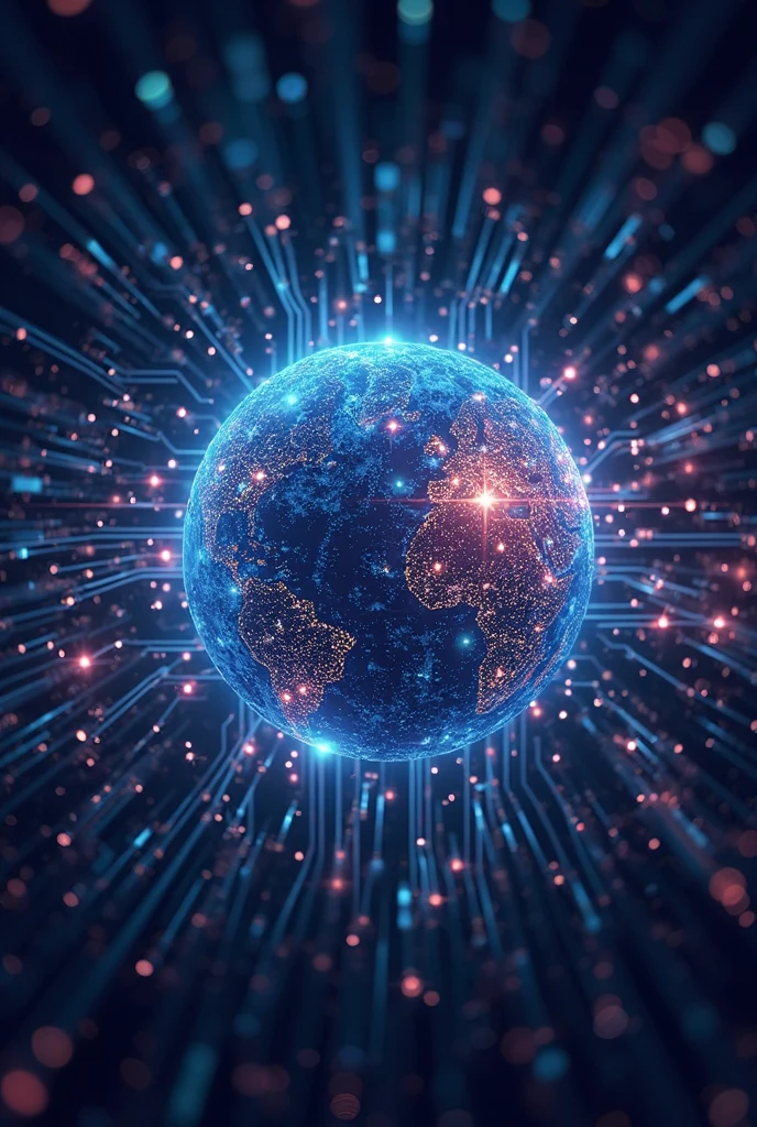 Front Cover Prompt:
"A visually appealing cover page for a Web Technologies lab record. The design should be modern and tech-inspired, featuring a central image of a glowing globe interconnected with digital nodes, symbolizing the internet and networking. The background should have a futuristic circuit board pattern or abstract web elements in shades of blue and purple. The top and bottom sections should be left minimal and spacious for writing the university name and subject. The style should be sleek, professional, and academic-friendly."