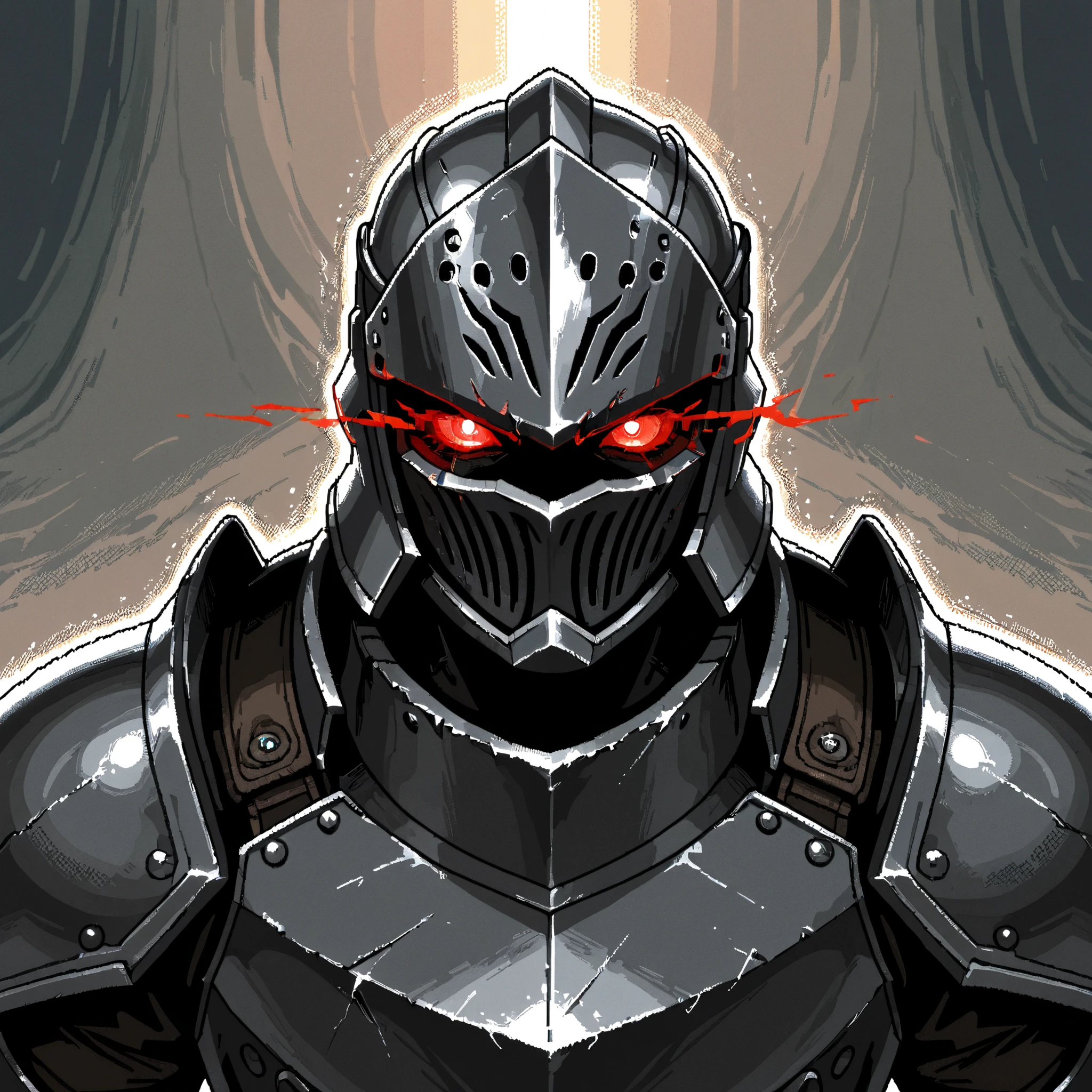 I want a warrior style avatar with armor just the face pixel art