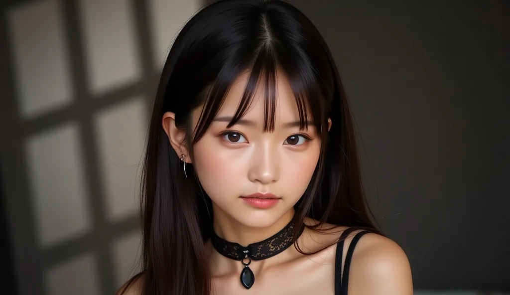Angry face, BDSM,slave,Rubber,Black corset,bondage,collar,Browsing Caution,((Highest quality, 8k, masterpiece:1.3))), Sharp focus: 1.2、(Layered Cut, big:1.2),Beautiful woman with perfect figure: 1.4、Slim Abs:1.2、Wet body:1.5、Highly detailed face and skin texture、Detailed eyes、double eyelid,Long Hair