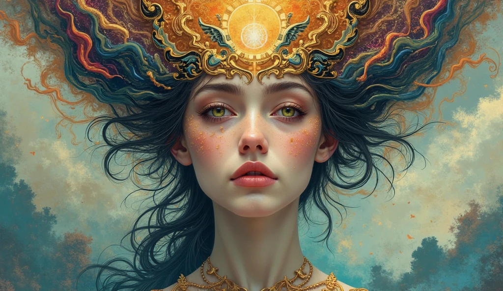 a girl on the beach,  Goddess of Dance、Sensual dance on a circular stage、A smile、A magic circle appeared above my head and at my feet.、 hyper detailed painting, luminism,  4K resolution, fractal isometrics details bioluminescence , Intricately detailed , Cinematic,Isometric-centric surreal   , Cinematic, Abstract beauty, Approaching perfection, Pure form, Golden ratio, minimalistic, Concept art, Intricate details, High resolution, hyperdetails, Highly detailed
