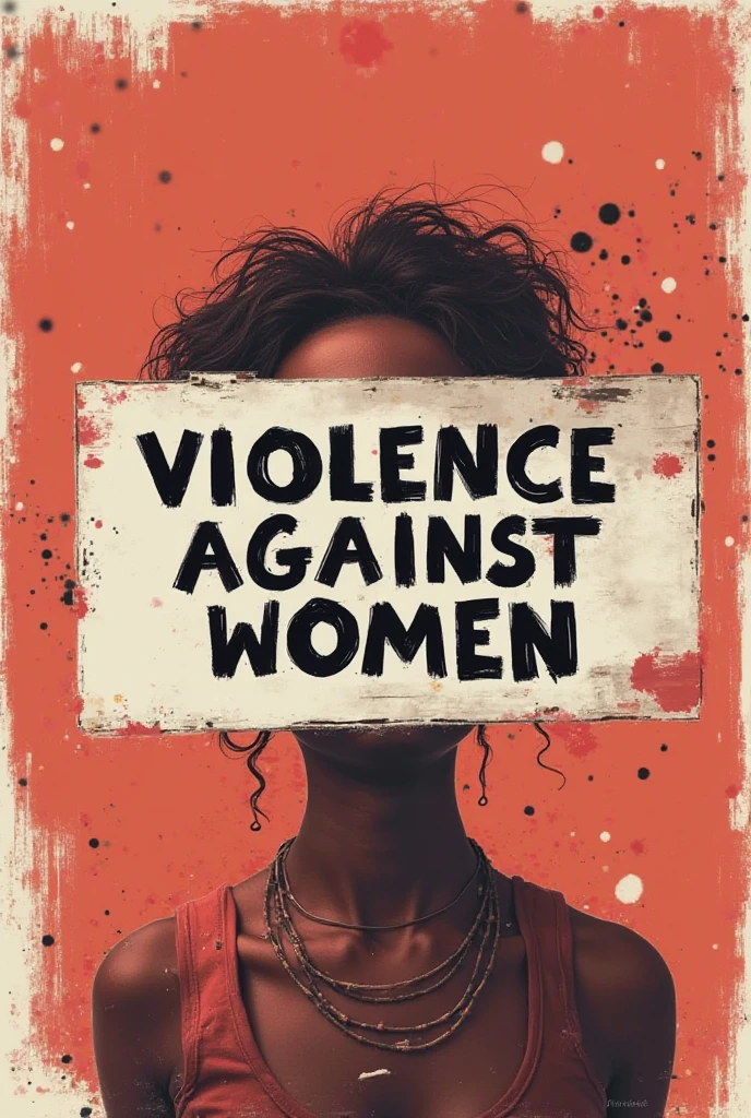 Create a campaign logo on the theme of violence against women,Aimed at the public