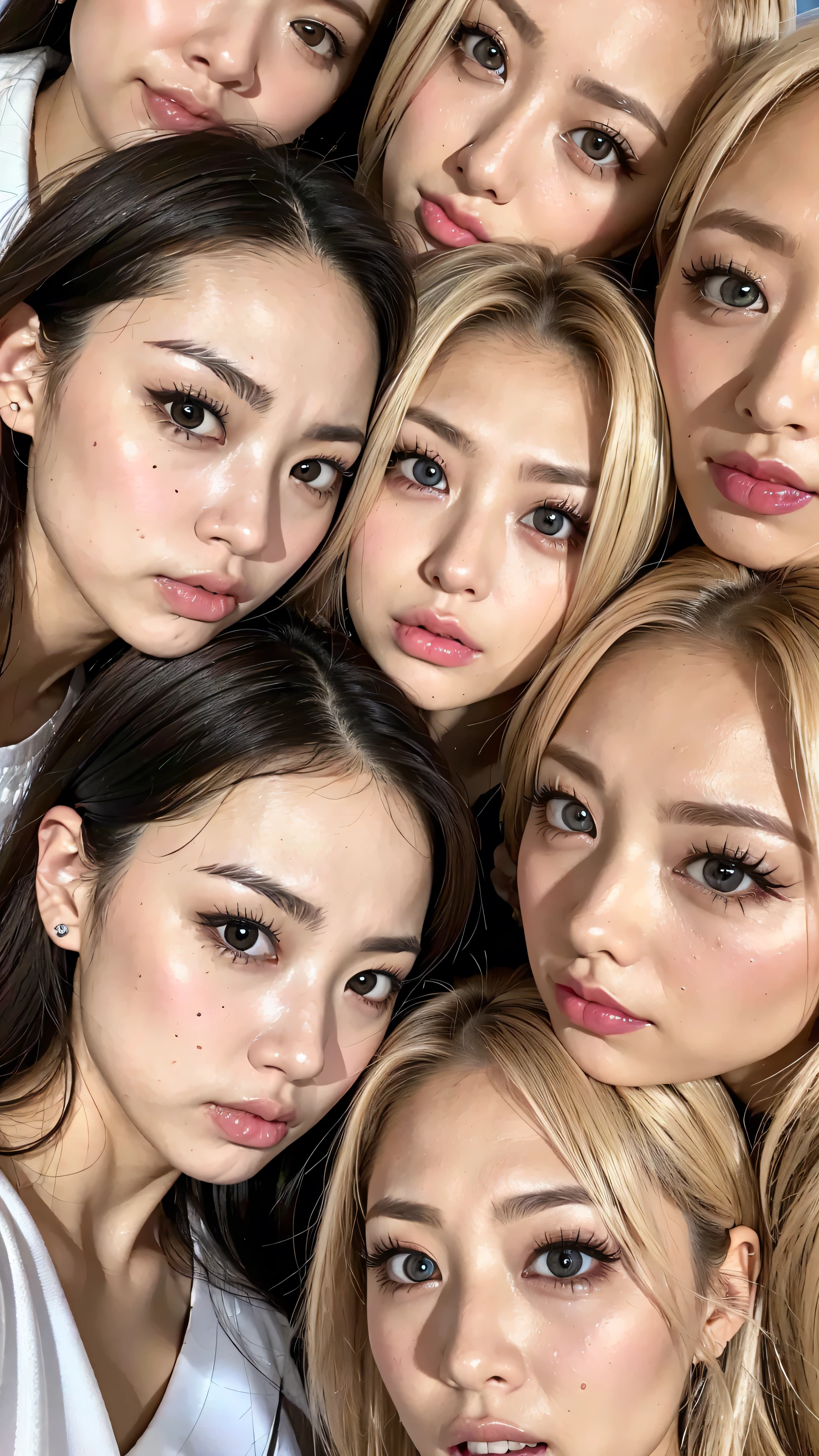 8k,high resolution、look down on me、Cold gaze、 angry eyebrows 、look at me with an angry expression、 ultra clear 、 eyes match 、is staring at me、 I'm watching a close-up。My Face 、 すべての eyes match、 click here、I want to get close to beautiful women nearby 、 big nipples , huge nipples, angry eyebrows 、I'm looking at you with an angry expression。Very angry 、vision、 Beautiful platinum colored hair 、 pose 、 4 beautiful women are looking at our beautiful long legs from an angle 、 I'm watching in close-up、I want to make eye contact with everyone, My lips stick out