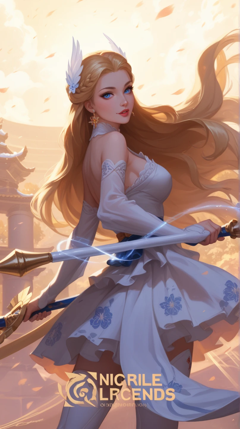 ((Masterpiece)), ((Best Quality)), (Very Detailed), ((Very Detailed)), 4K, (8K), very aesthetic, absurdres highres, 1 female, anthropomorphic rabbit, furry, kemono, 1girl, solo, closed eyes, breasts, bodysuit, hair bun, from side, single hair bun, small breasts, realistic, makeup, upper body, dress, medium breasts, purple lips, closed mouth, blonde hair, night, night sky, outdoors, over shoulder, see-through, shawl, sideless outfit, sky, sleeveless, sleeveless dress, star (sky), starry sky, sword, sword over shoulder, torn clothes, torn dress, veins, veiny hands, veiny arms, weapon, weapon over shoulder, white dress, sfw, masterpiece, best quality, very aesthetic, absurdres