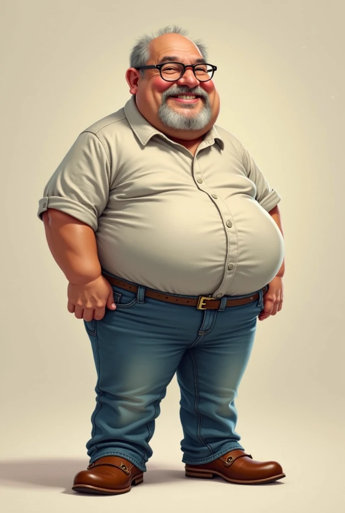 (8K Graphic Art) (fondo de un pasillo estrecho) sexy: Un solo hombre africano calvo sin pelo, cacheton gigante, obeso, muy barrigon, serio, 60 year old grumpy 35 meter tall bodyguard with a huge belly, corpulento de barriga con una forma redonda con un cuerpo obeso completo, standing in a hallway with a huge distended belly sticking out to the side like a huge beach ball, usando una camisa blanca uniforme, Long pants, gafas de sol con vientre enorme globo hinchado de 800 libras pesado lleno de mucha cerveza con una enorme barriga colgando entre sus rodillas, with his arms supporting his father's stomach