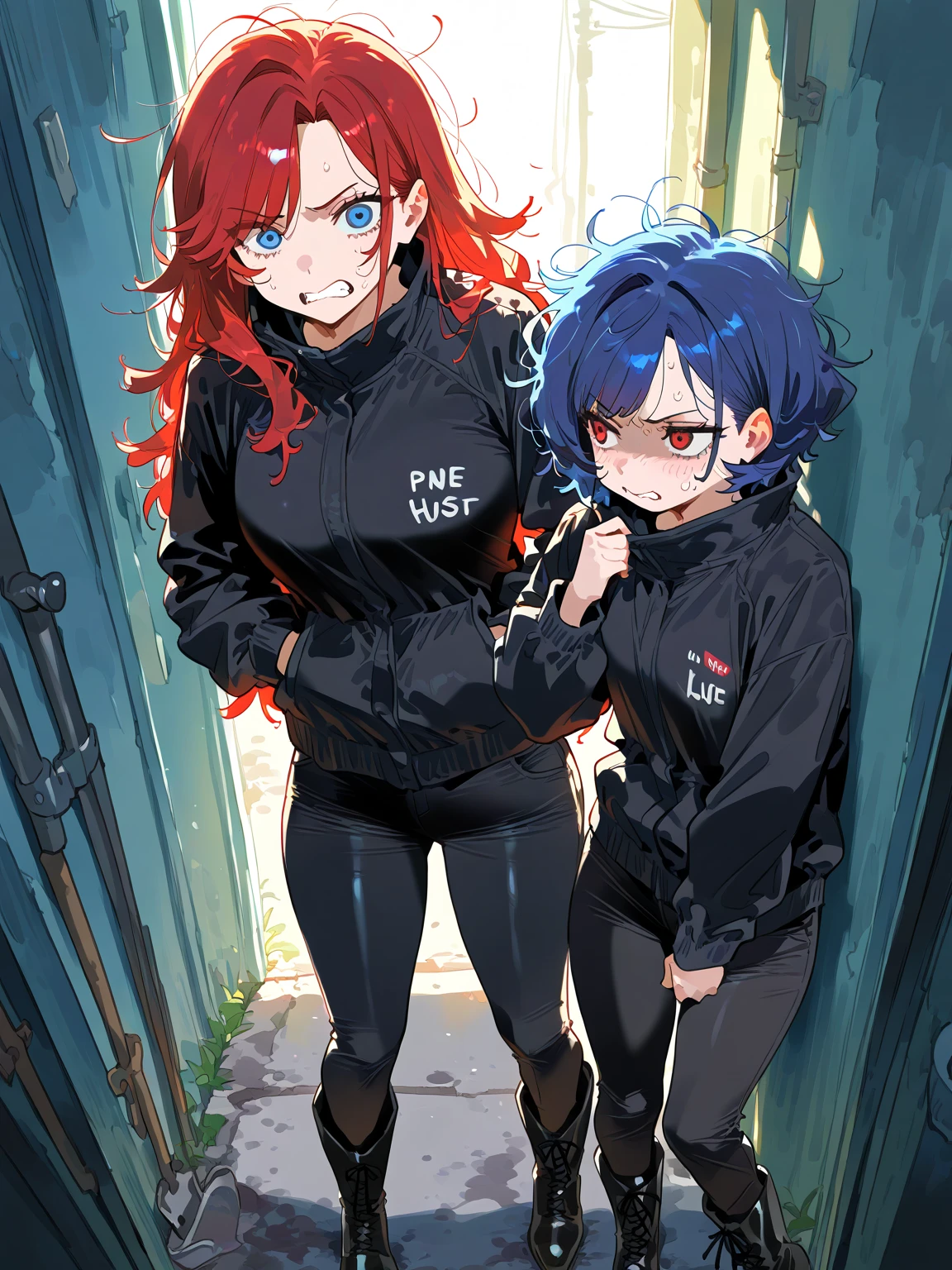 Detailed image, high quality, boy, Elio, cute, elevator, leggings, medium ?????, ahegao, tongue out, long tongue, flaccid ????, Dressed, bare penis, up body,
