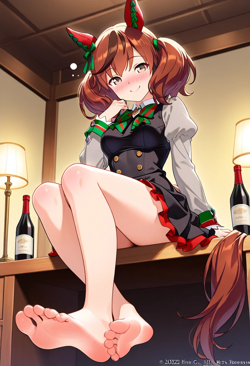 score_9, score_8_superior, score_7_superior, sauce_anime,
evaluation_Sensitive, bar counter,Holding a wine glass,Brown eyes,Wavy Hair,Hair Ribbon,Sexy Dress,(Front open skirt,)Browsing Caution,Cool expression,cool,Earrings,(((Big erect futanari,,))),Spread your legs wide,Wicked Smile,Ahegao,Showing off your crotch,