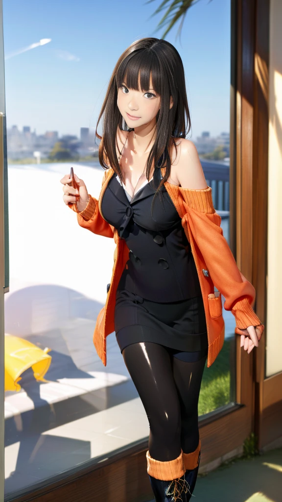 Emoji, Puppy, Window, Solo, Smile, Sky, Outdoor, Indoor, Daytime, Standing, Black Eyes,