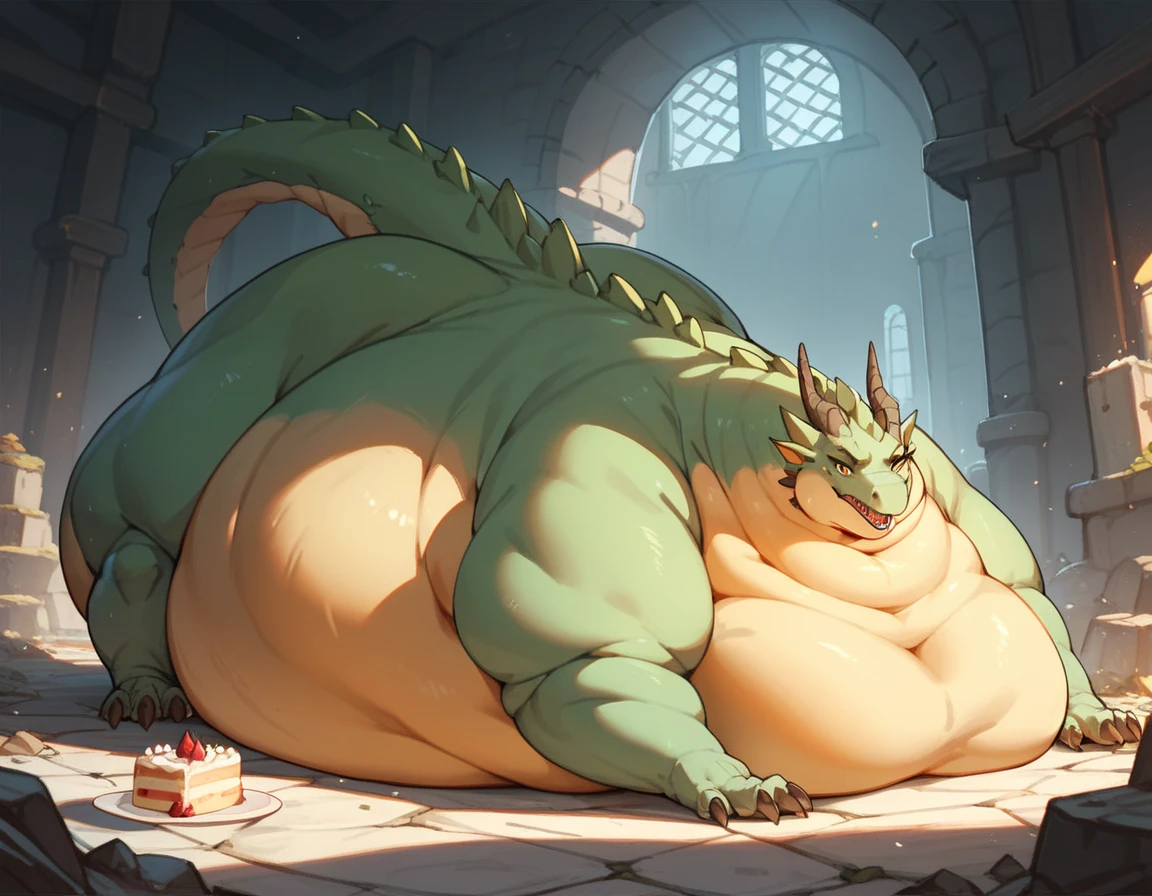 (masterpiece:1.3), (best quality:1.2), clear image, chunky obese fat feral dragons, whole body, entire body, a full-body photograph, detailed eyes, sexy pose, fatty, chubby, heavy fat, land size body, chunky fatty body, fat body, weight gaining, giant size body, mountain size body, eating hamburger, bedroom, busty belly, plump belly, inflated belly, giant wings, detailed eyes, sleeping, room full of foods, breads, pie, sandwich, pizza, hamburger,