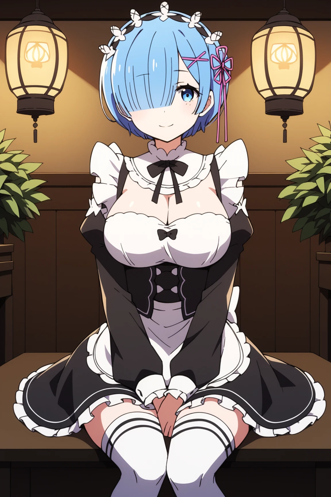 (Best Quality, Masterpiece),sexy mommy, Front cover of a women's cooking magazine, , naked, erotic, 18+, nsfw, 1girl, 30 years old, stunning, cute, heartwarming smile, hourglass figure, Maid costume, beautiful food, text, diagrams, advertisements, magazine title, very short blue hair, One strand of hair hangs down over his forehead.