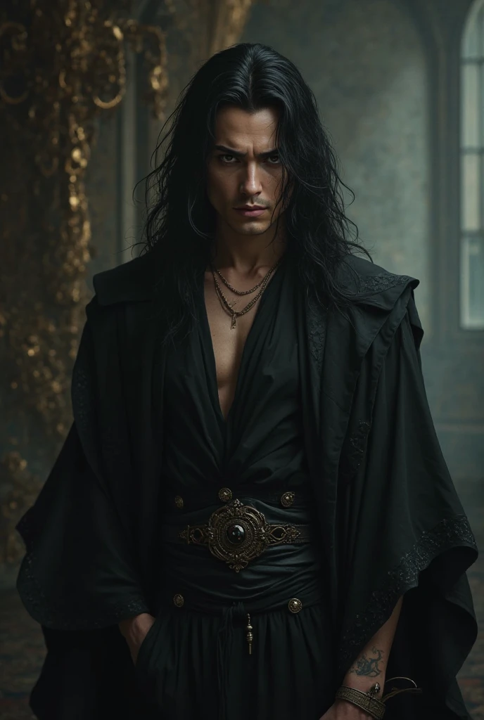 A male character similar to Moghedien from the series Wheel of Time, but gay and effeminate.