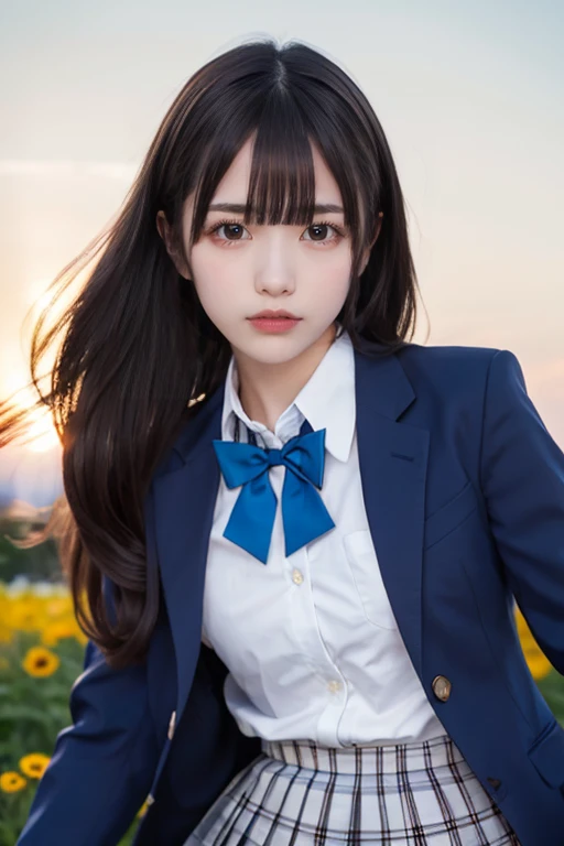 8K、cute、Adult Girls、uniform、Very angry、rage