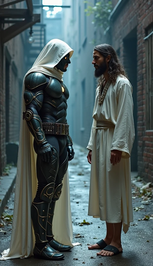 Homelander peleando vs Moon Knight
