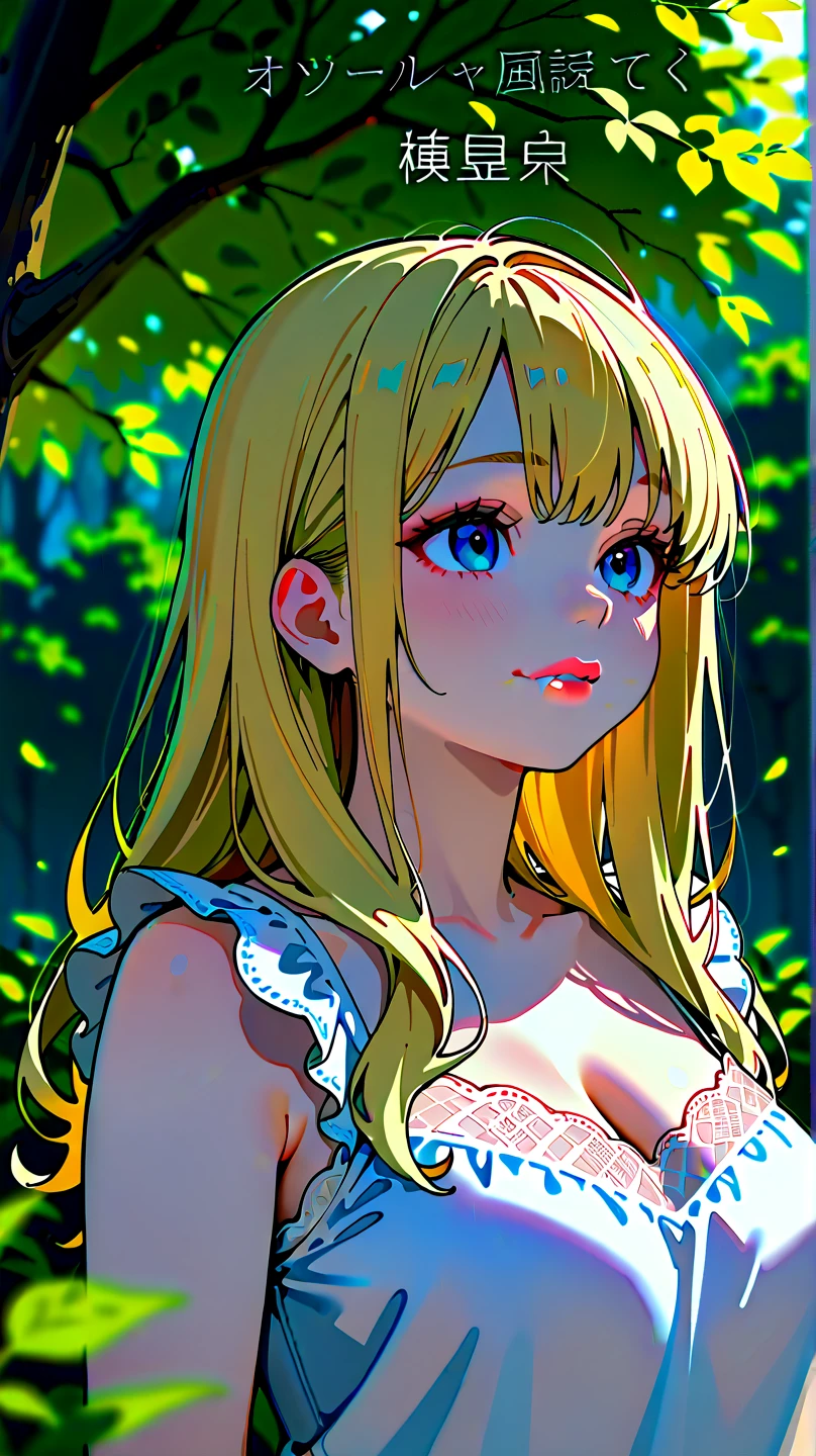 <lora:cyclops_retro_ham_avas_jun_rifl-08-02--rifl-09-01:1>,
cyclop,
((masterpiece)), (((best quality))), ((ultra-detailed)), ((illustration)), (1girl, light hair, bright eyes, long hair, disheveled hair), forest, white frills, standing, falling leaves, sunlight, bloom, grass, bokeh, god rays, water, light particles, colorful refraction, hdr, chromatic aberration, sharp focus, dark intense shadows, dramatic lighting, facing the viewer, (cowboy shot), sky, from side, extremely detailed eyes, solo, detailed anime face and eyes, upper body, cute little horns,
((cleavage)), vivid playful eyes