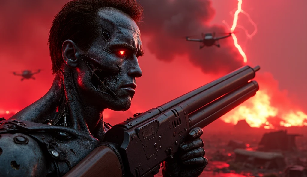 There is a cartoon image of a man with a watch on his head, Darth Maul em Gears of War, face of an armored villian, ultra detailed content : rosto, altamente_circunstanciado_rosto!!!, Jim Carrey em Gears of War, ut 4, Rosto extremamente detalhado, Ghosthulk branco, sci-fi face, sci - cara de fi, marcas de sangue, sangue,