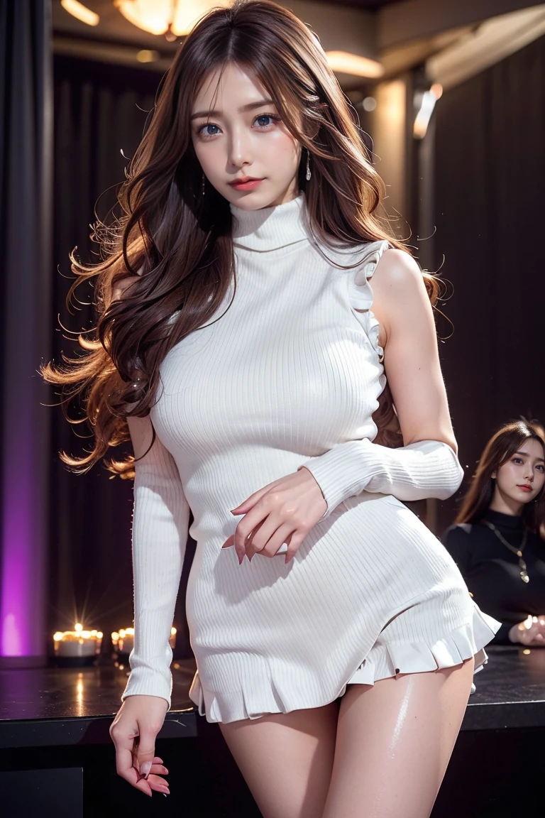 (RAW Photo, Best Quality), (Realistic, Photo Realistic: 1.3), Best Quality, Highly Detailed, Masterpiece, Ultra Detailed, Illustration, 1 Girl, upper_body, Dynamic Angle, World Mastery Theater, messy_long_hair, Best Quality, Extremely Detailed CG Unified 8k Wallpaper, Ink, Amazing, Movie Lights, lens_flare, dunhuang_style, Detailed Face, Beautiful Rendering of Tang Dynasty, (deliberate expression: 1.5), standing in a flower field, (looking up at the starry sky: 1.2), fireflies, floating scarves, Sony master shots, a woman posing for a picture in front of a tv, inspired by Fei Danxu, aesthetic!!!!!! female genie, brown hair and bangs, high definition screenshot, nicovideo, normal hands, vivic colors, full face shot of rimuru tempest, nice studio lighting, vhs screencap, beautiful fine - face, nami, ar