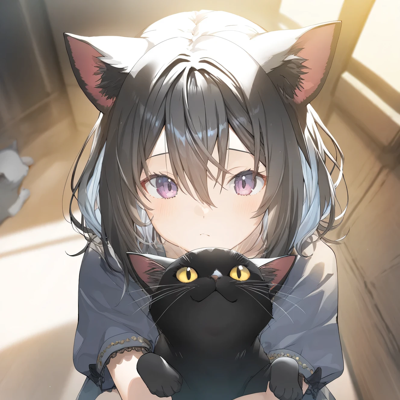 animal, cat, focus cat, game CG, fantasy, break,(artist:akinashi_yuu),artist:fujiyama,artist:artist:yuugen,break,(masterpiece), (best quality), (ultra-detailed),(Detailed Lighting), very aesthetic, newest, beauty illustration,super detailed skin, (masterpiece), (best quality), (ultra-detailed), very aesthetic lighting,newest ,hi res,absurd_res,shiny skin,2023,(shaded),digital media (artwork), inematic lighting, 16k, 8k,highres, source_anime, official_art, photoshop_(medium)