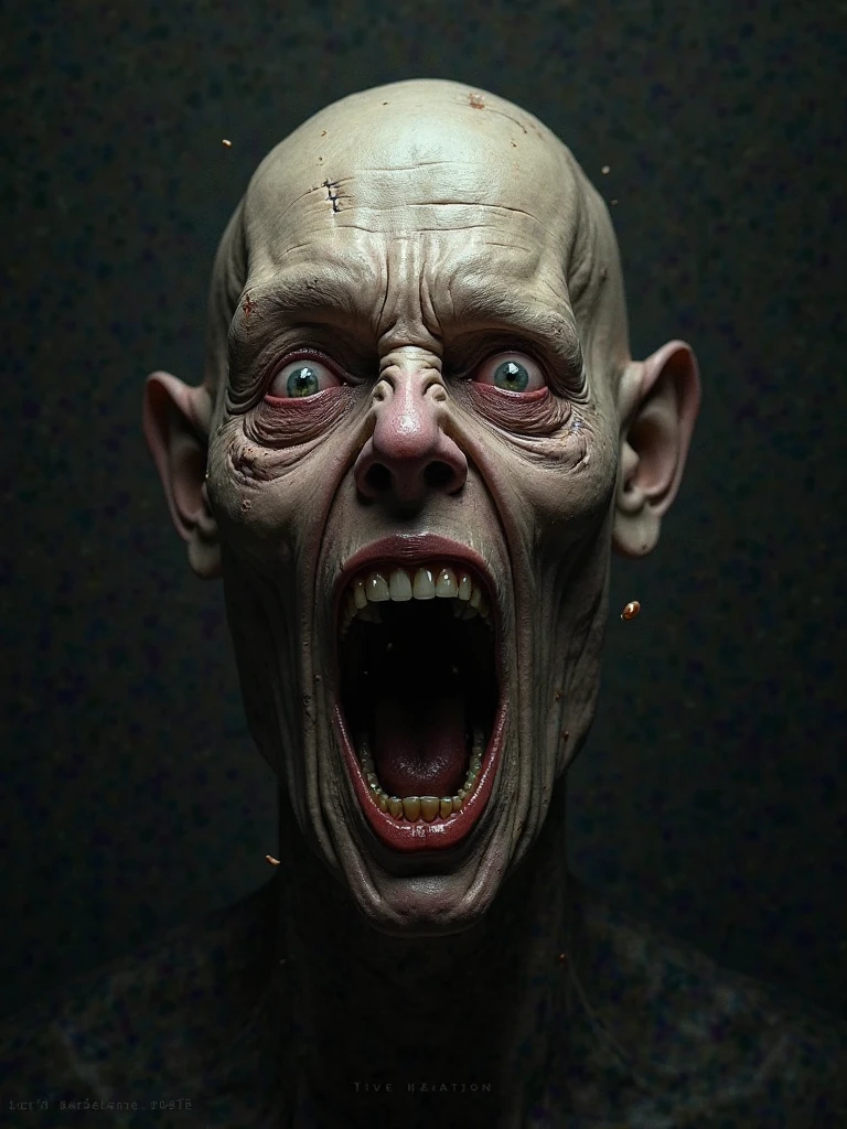 Disturbing face