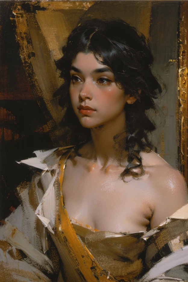 Classical art portrait painting, (Academic Art), by John William Waterhouse