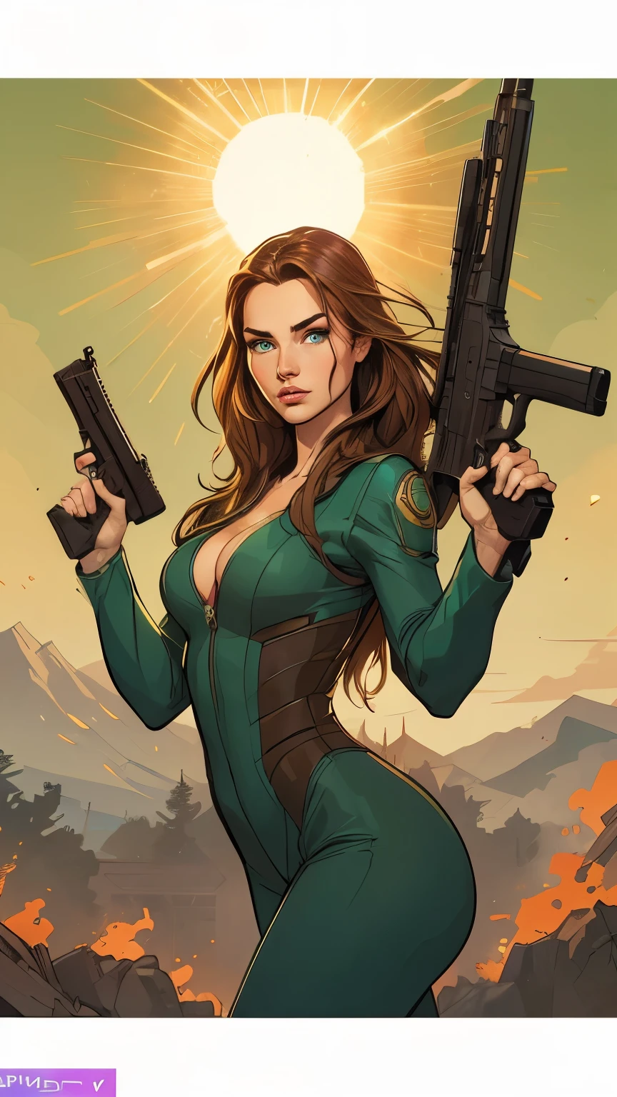 Character GTA 5 jeday u style woman warrior armed with a 38 revolver atompunk western style Fallout 4 Jennifer Connelly le with marks of war Cartoon image of a woman .Ilustra??o estilo desenho animado, estilo de arte dos desenhos animados, estilo de arte dos desenhos animados, digital illustration style, estilo atompunk design de personagens altamente detalhado, arte digital detalhada coragem, Forest fan art, Design de personagens de retrato, beautiful digital illustration, retrato de alta qualidade, Arte em quadrinhos, mulher jovem cabelo com transas lindas . Queen Anna of ArendelleBeautiful lined eyes Medium large bust and wonderful sexy clothes. image expression of sexual desire from waist to head illustration Queen Anne of Arendelle atompunk style Fallout 4 The perspective is from below, enfatizando a majestade e o poder da Gigante." armed with a 38 western style revolver with a 38 revolver in her hands jeday style warrior in summer clothes on the beach a woman in a teen leader uniform holding a chainsaw ,Cartoon style digital illustration style Like character in Tekken, glamorosa Jill Valentine, personagem de videogame, 3D rendering of Jerma 9 8 5, como o protagonista do gta 5, personagem do rei dos lutadores, girl of the zodiac knights,Cartoon style digital illustration style like a GTAV character, rainha arlequina, personagem de videogame art, Faye Valentine style Cartoon style illustration digital style