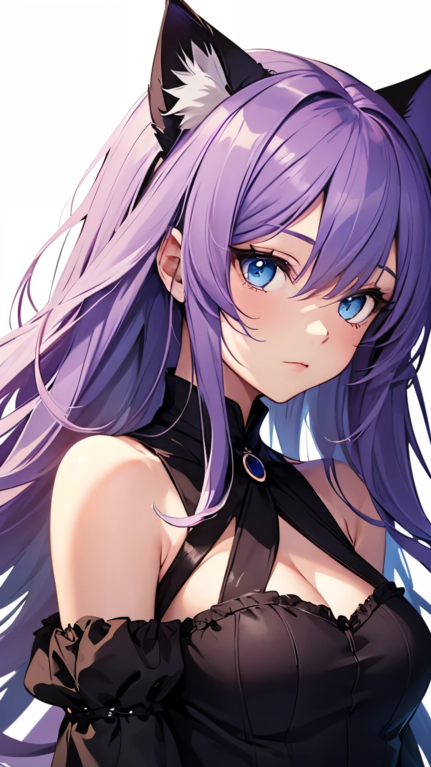 (masterpiece, best quality:1.2), expressive eyes, perfect face, highres, 1girl, solo, (female:1.5), SatoruGojo, blue eyes, upper body, looking at the viewer, wearing fancy black bra 