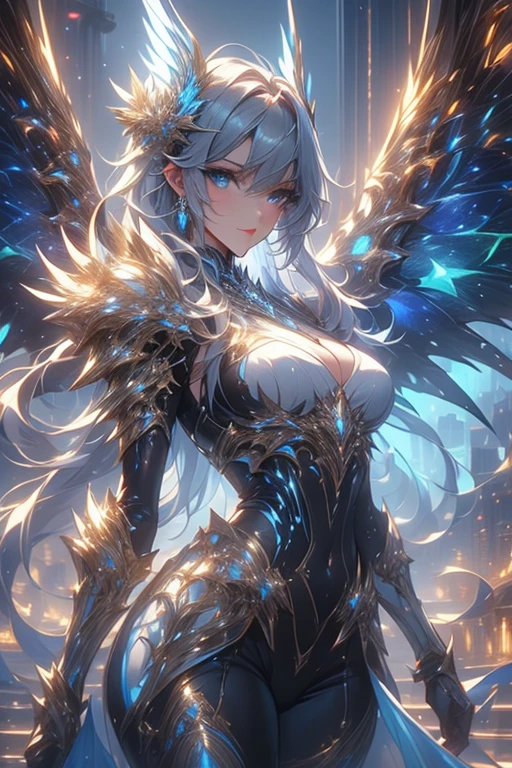 Solo,full bodyesbian,(dark blue color 龙:1.2)+(Huge dragon wings:1.3)+(//the wings as like as waterspout:1.4//),In the clear blue ocean,[(Cyan background color)::10],(Ruins background:1.3),Super Evolution,exquisite and meticulous,(Fantasy monsters:1.3),8K,hyper HD, retinas, Anatomically correct, Textured skin, Super detail, Best quality, A high resolution,(Extremely popular illustration wallpaper),((Mysterious ruins of Atlantis:1.2)),Ultra-detailed particle detail,((A ray of sunlight shines from the sky:1.3)+(//The right light source:1.6//)),((Forbidden spell text on the wall of the ruins:1.4)),​master piece,(MIDJOURNEY:1.2)