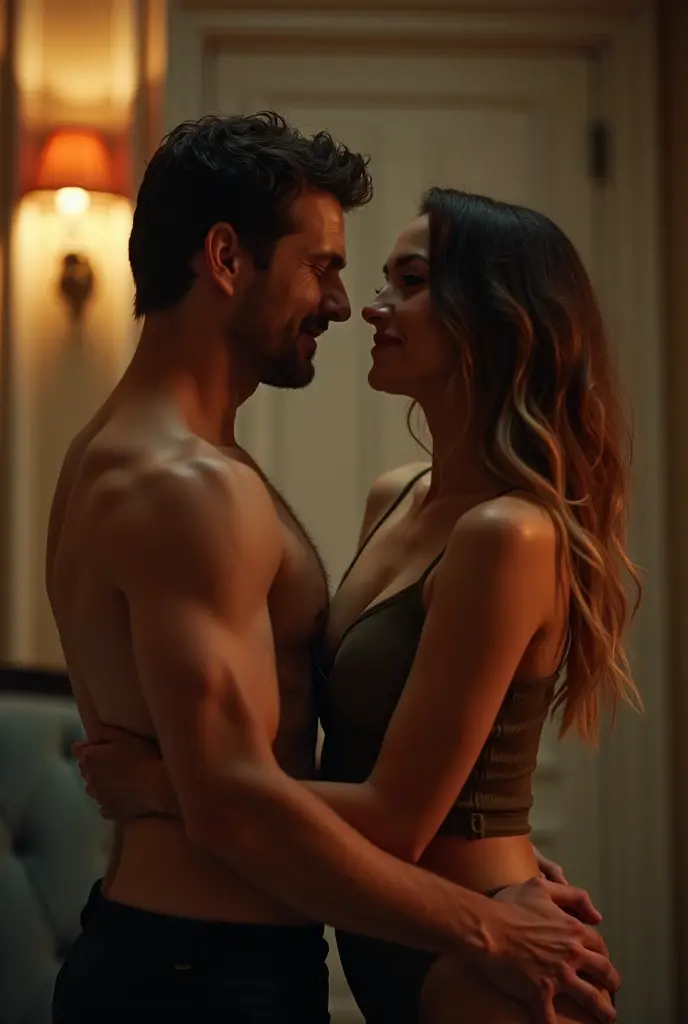 Sebastian Stan and Chris Evans and their African American girlfriend have a threesome. The pussy is on full display to the camera as Sebastian puts three fingers in her vagina and Chris rubs her clit as she squirts and cums over and over grabbing her boob.