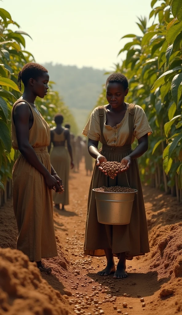 Year: 2019
Country: Rwanda
Description: Amidst the lush greenery of a tea plantation in Nyungwe Forest, a tween girl curiously examines the tea leaves while accompanied by a knowledgeable guide. Their attire reflects a modern yet respectful blend of traditional and contemporary Rwandan clothing, perfectly complementing the surrounding natural beauty.