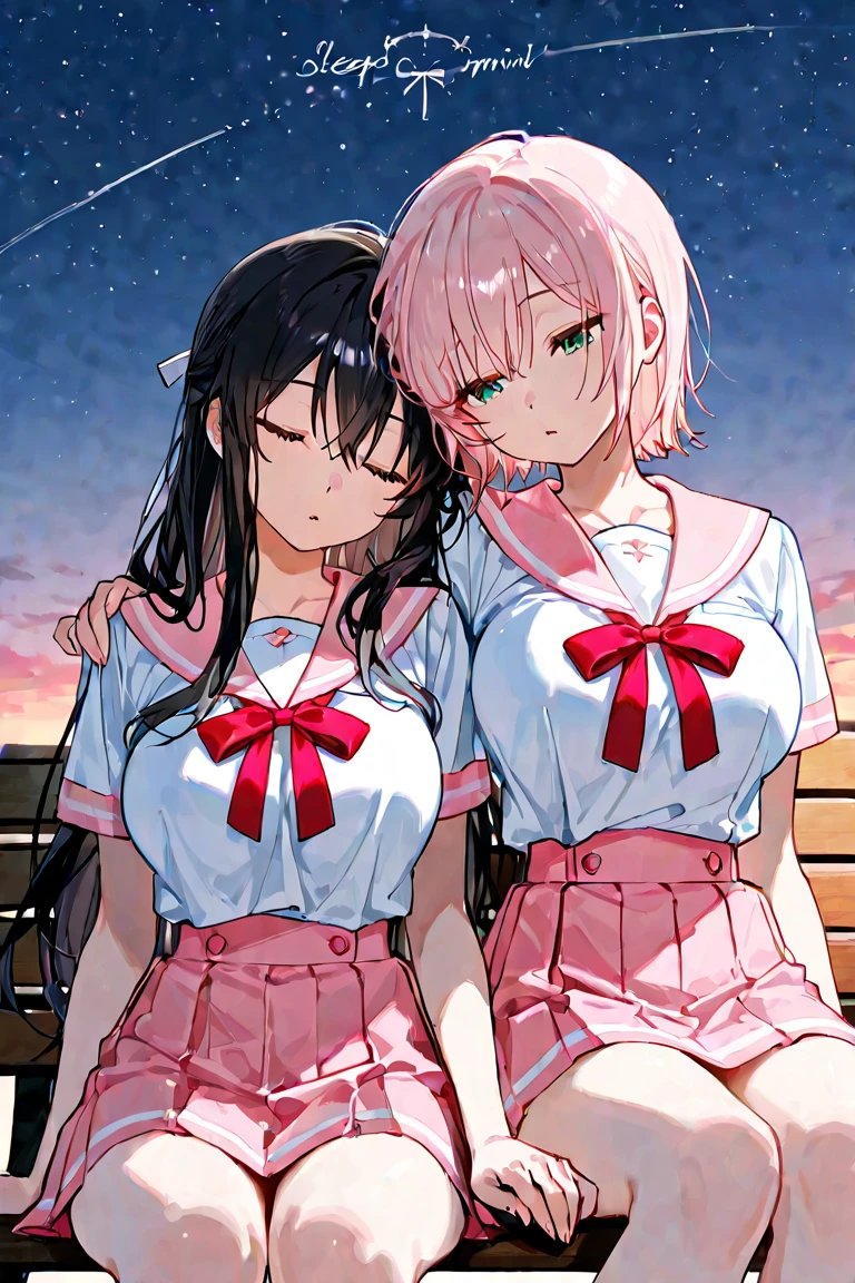 Two peopleのhigh school girl:1.9,((Two people high school girl:2)),((Two people:2)),Dynamic Angle, Perfect body, night,moonlight,Exterior lights,Gal, (Anatomically correct),masterpiece, highest quality, RAW Photos, Realistic, face,Beautiful girls, cute, Written boundary depth, High resolution, Super detailed, detailed, ighly detailedd, Extremely detailed eye and realistic student, pale and tanned skin,Two peopleで,woman,(panties), (Short-sleeved sailor uniform:1.8),Spread your legs:1.6,Wide Hips, ((Sensual;1.5)), Glamour, Big Breasts,Sunburn marks on tanned skin,Pink Hair,blonde,Platinum Hair,Brown Hair,orange,Wavy Hair,Shortcuts,Pixie Cut,Cosplay,building,intersection,stage,Pedestrian bridge,vending machine,night,深night,Blurred Background:1.2,White panties,Pink panties,Yellow panties,Black panties,GirlTwo people:2,Two people:2, high school girl,