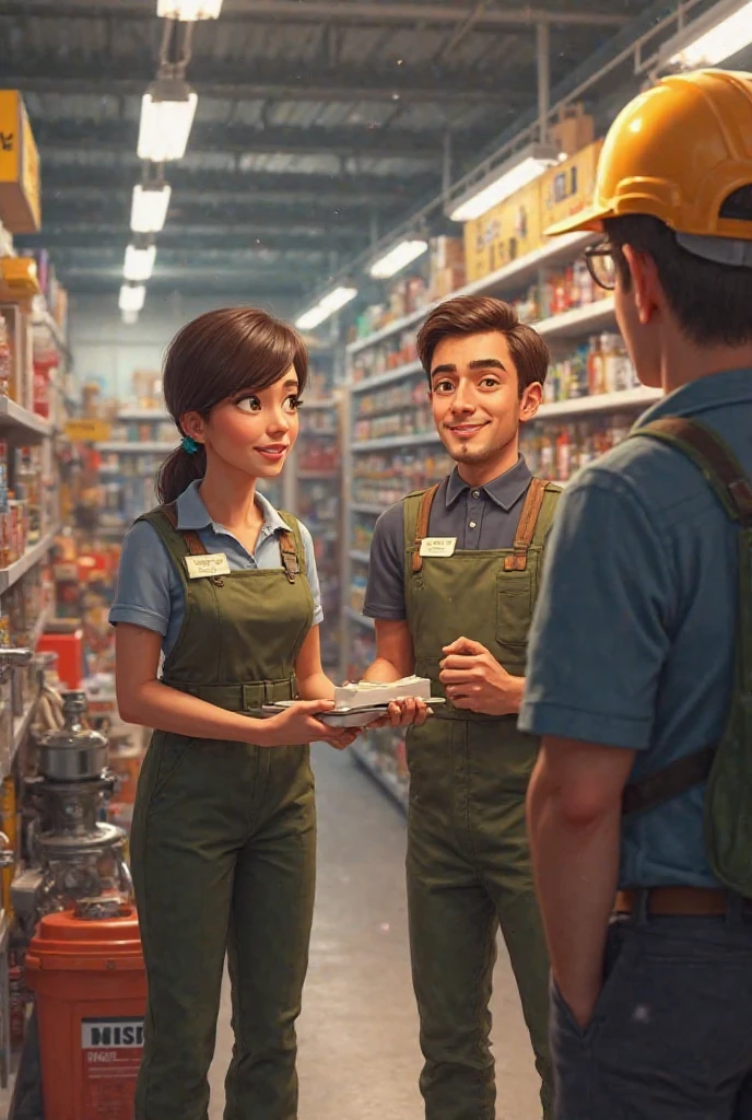 I think imagine I say customer service with a hardware store background
