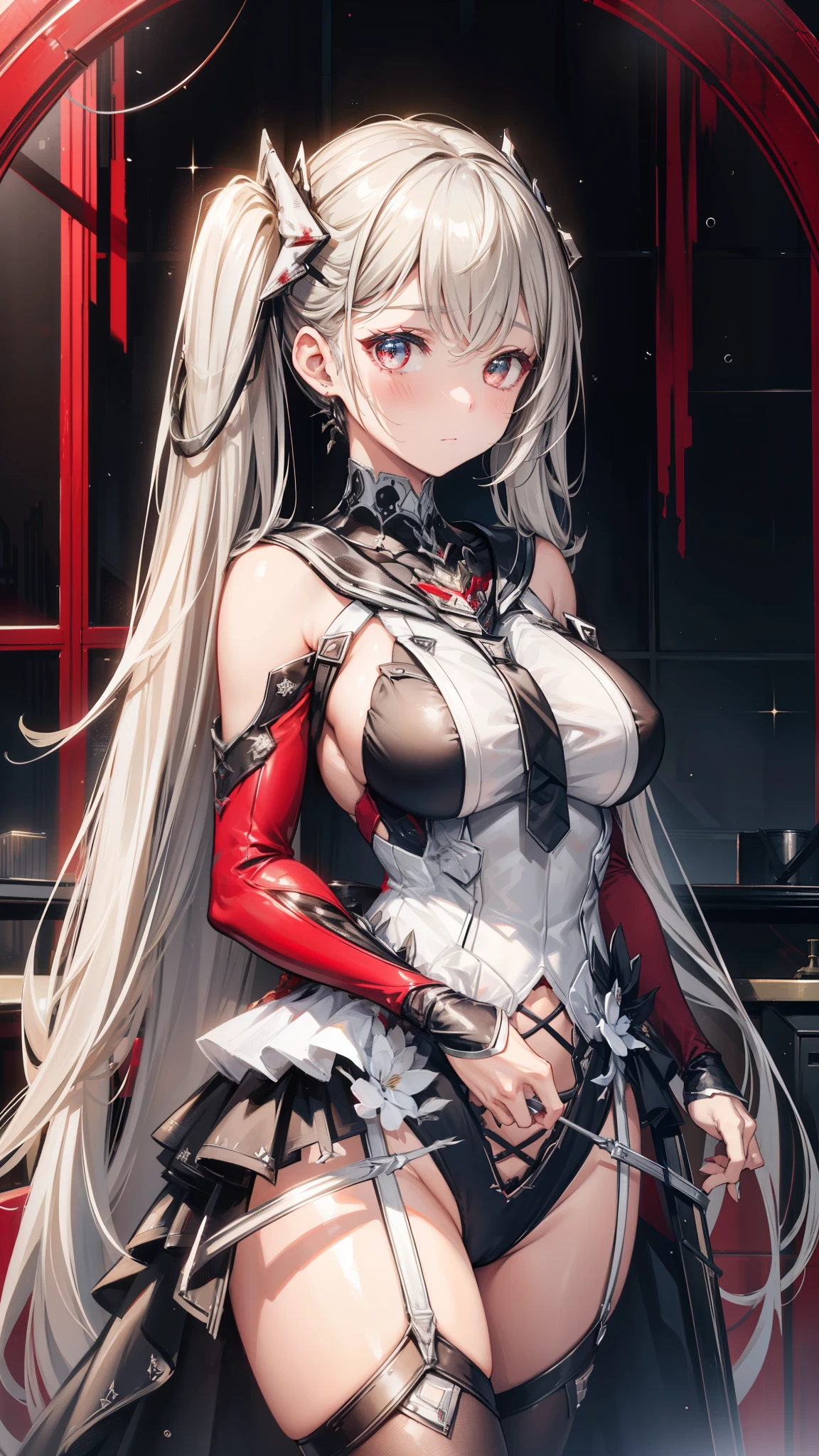 1 girl , warframe, Intricate Pattern , heavy metal, Energy Line , Faceless, Sparkling Eyes, elegant , intense, blood-red black uniform, Alone, 【Contemporary, city, That's right., Dark Clouds, Thunderstorm , Heavy Rain,, dramatic lighting,, (masterpiece:1.2), best quality, high definition , beautiful details, Very detailed, perfect lighting 、( hyperrealistic ), ( illustration), ( high res), (8k), ( extremely detailed), (best illustration), ( beautiful detailed eyes), ( top quality ), ( ULTRA DETAIL), (masterpiece), ( wallpaper), ( detailed face ),
へそが出ている
