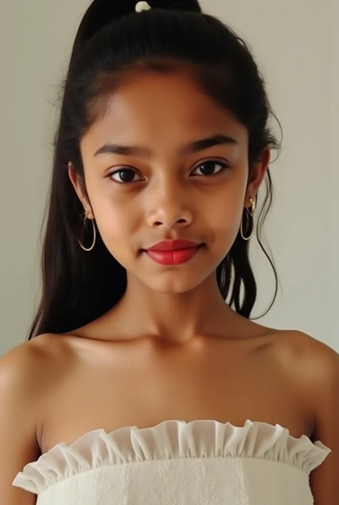 Skinny, green fluorescence Strapless Jumbo (Fatty), adorable, (1 girl), (face to face), , baby face, sad, half body portrait, (face details: 1), (eye details: 1), ((big breasts Solid:1.54)). wearing translucent (transparent) transparency (soft short t-shirt cropped) , hijab, .. Cute posed. proportional body. Ultra High Res. realistic: 1.4, UHD, view from side seductive pose, (Lulu Chu:1.3), (Dark black Lipstick:1.2), (sad face expressions:1.3) LITTLE SMALL GIRLS, LITTLE SMALL GIRLS, LITTLE SMALL GIRLS, (shine dark black tone skin:1.7)