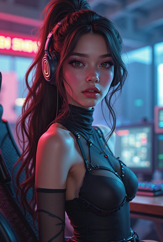 Big big breasts sexy voluptuous erected swxy breast a aesthetic gamer queen sexy aesthetic gamer gadgets jewelry face Sexy cyberpunk sexy anime ethereal close up sexy glowing eyes sexy makeup eyes sexy lips sexy nose sexy face ethereal face sexy Best hyperealism photorealistic 7k best Precisionism surrealism wallpaper