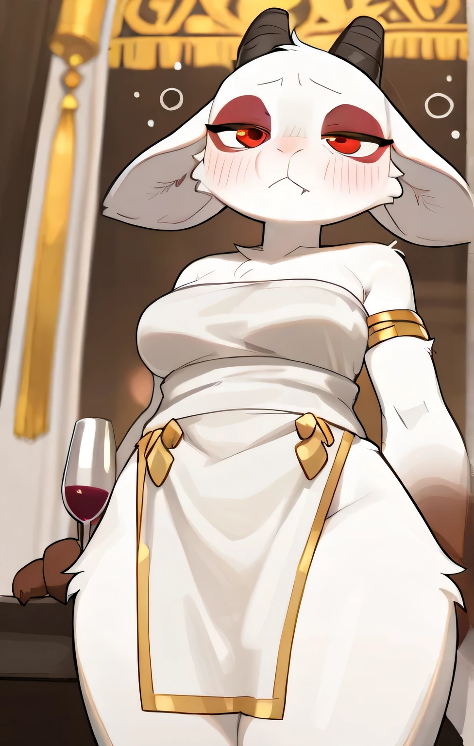 furry, fur, tail, anthro female, female furry, by wamudraws, detailed fur, best quality, 1girl, solo, borzoi girl, dog girl, nude, nipples, navel, pussy, sad, sacrifice, large breasts, sexy, moaning, black eyes, white body, inside creature, vore, meatwall, cramped space, vore, dripping, upper body, ((detailed fur)), ((detailed shading)), ((beautiful render art)), harem outfit, ve, gold harem body chain, jewels, angle, translucent cloak, translucent outfit, submerged, portrait, night clitoris chained, clitoris piercing