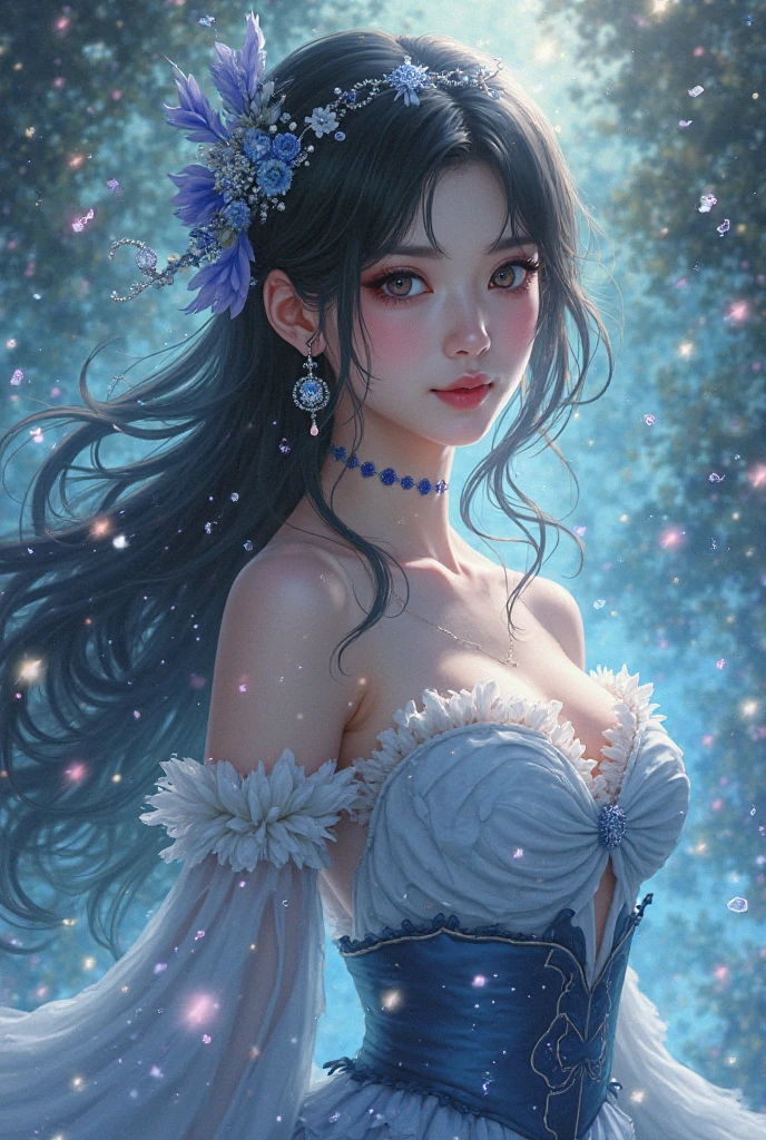 (masterpiece, top quality, best quality, official art, beautiful and aesthetic:1.2), (1girl:1.3), (fractal art:1.3),