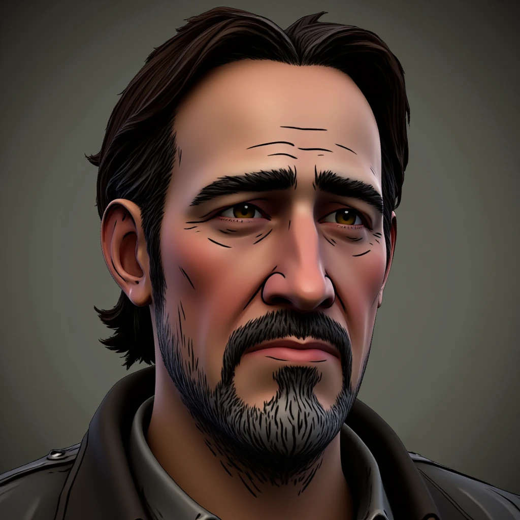 1/6 head sculpt Nicolas Cage in telltale style