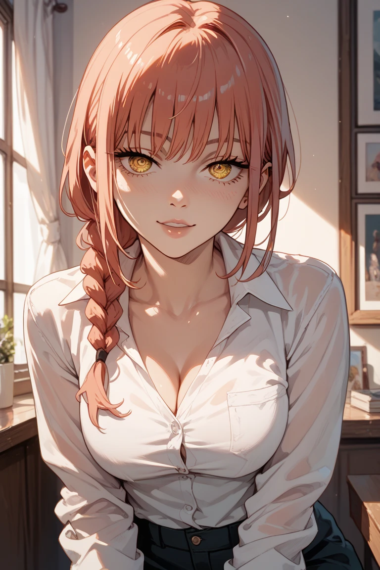 Draw an character like Makima in Chainsaw Man
