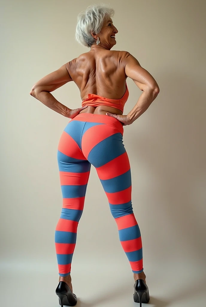 1girl,solo,medium breasts,outdoors,<lora:GoodHands-beta2:1>,(full body:1.2),(thigh gap:1.2),<lora:0190 Colorful yoga pants_v1:0.9>, diamond style,from behind,, best quality,masterpiece,highres,official art,extremely detailed cg unity 8k wallpaper