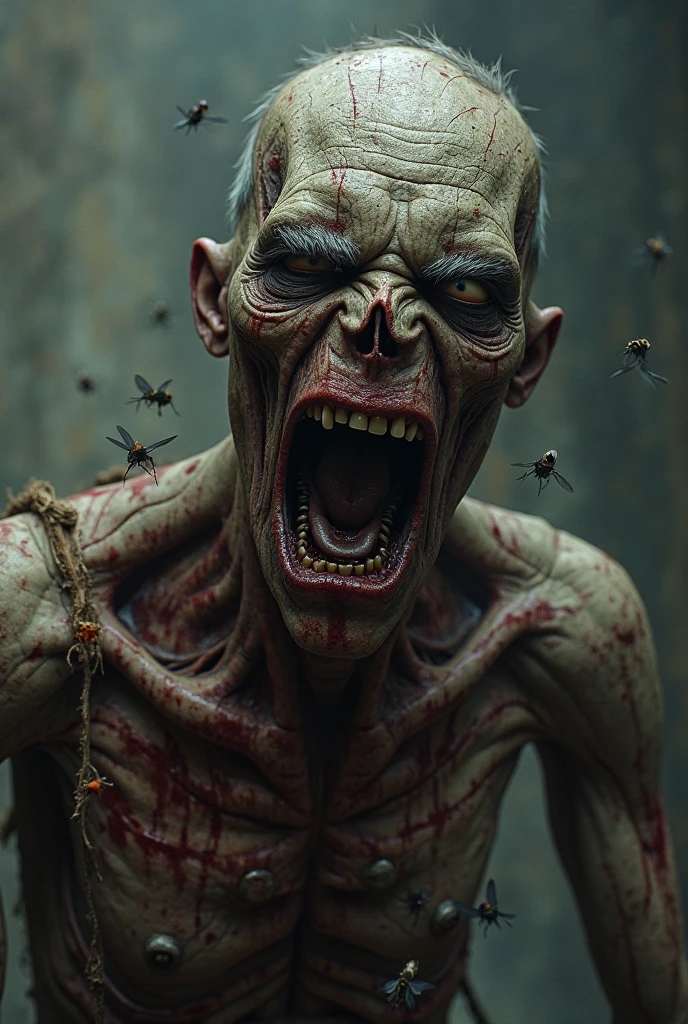 Make a dying light style zombie portrait