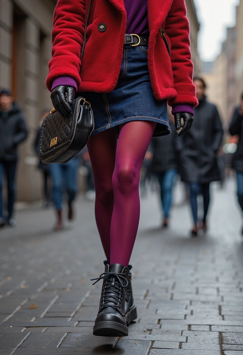 masterpiece, ultra high quality, 29 years old european girl, blonde, sedutive, looks at camera, full body, an athletic build and very big breasts, pantyhose, sneakers, graytesto