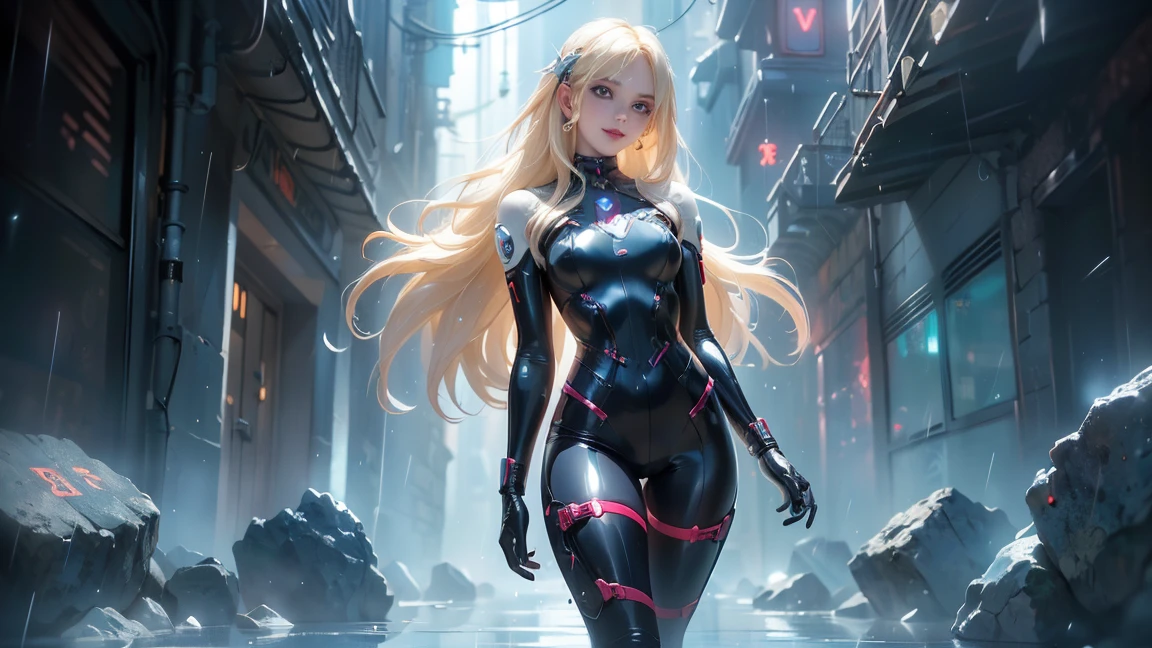 (Masterpiece, 4k resolution, ultra-realistic, very detailed), (White superhero theme, charismatic, there's a girl on top of town, wearing Spider-Man costume, she's a superhero), [ ((25 years), (long white hair:1.2), full body, (blue eyes:1.2), ((Spider-Man pose),show of strength, jumping from one building to another), ((sandy urban environment):0.8)| (cityscape, at night, dynamic lights), (full moon))] # Explanation: The Prompt mainly describes a 4K painting of ultra-high definition, very realistic, very detailed. It shows a superheroine at the top of the city, wearing a Spider-Man costume. The theme in the painting is a white superhero theme, the female protagonist has long white hair, is 25 years old and her entire body is shown in the painting. In terms of portraying the actions of superheroines, spiders are employed