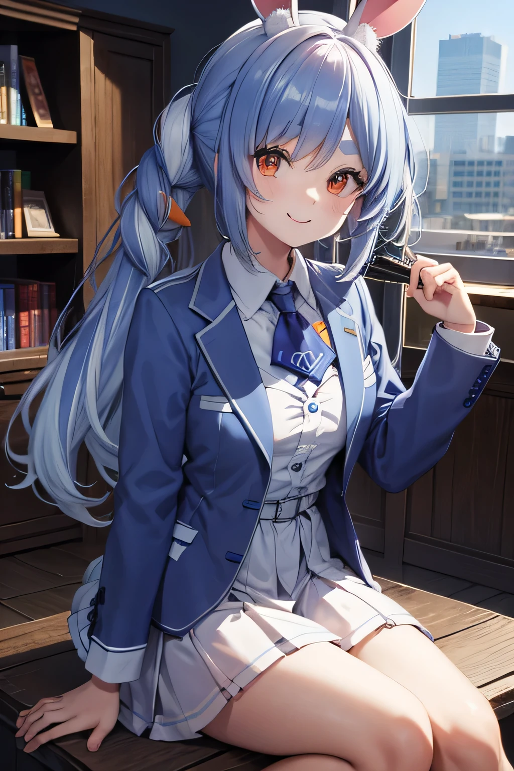 smile,school blazer,
