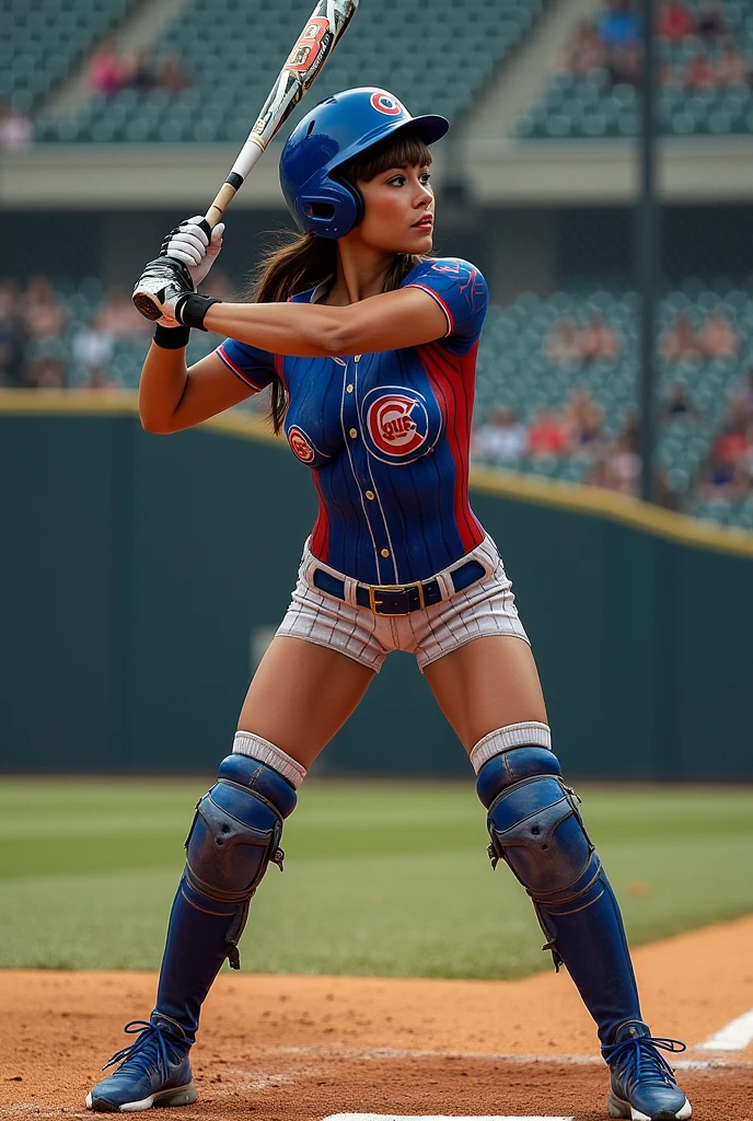 a young woman in spider woman lingerie (breast vagina and ass overexposed, baseball cap), in a baseball dugout, having sex with baseball players, anal sex, oral sex, cum all over her, huge crowd in stands, high quality, 8k, photorealistic, dramatic lighting, detailed facial features, beautiful blue eyes, detailed skin, sensual expression, dynamic poses, realistic textures, vivid colors
