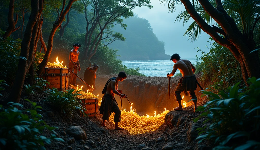 Boy playing with lava 