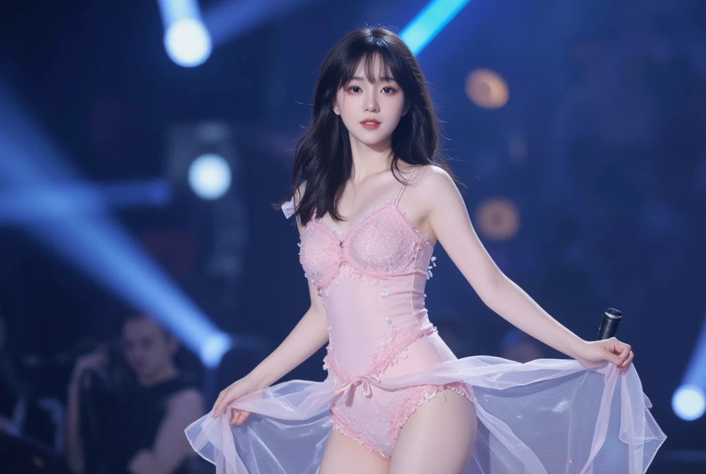 Irene, (best quality, Ultra-detailed), (realistic:1.37), beautiful and detailed face, ultra-realistic texture, delicate face, delicate body, red lipstick, long-lasting colors. high definition, 8K.