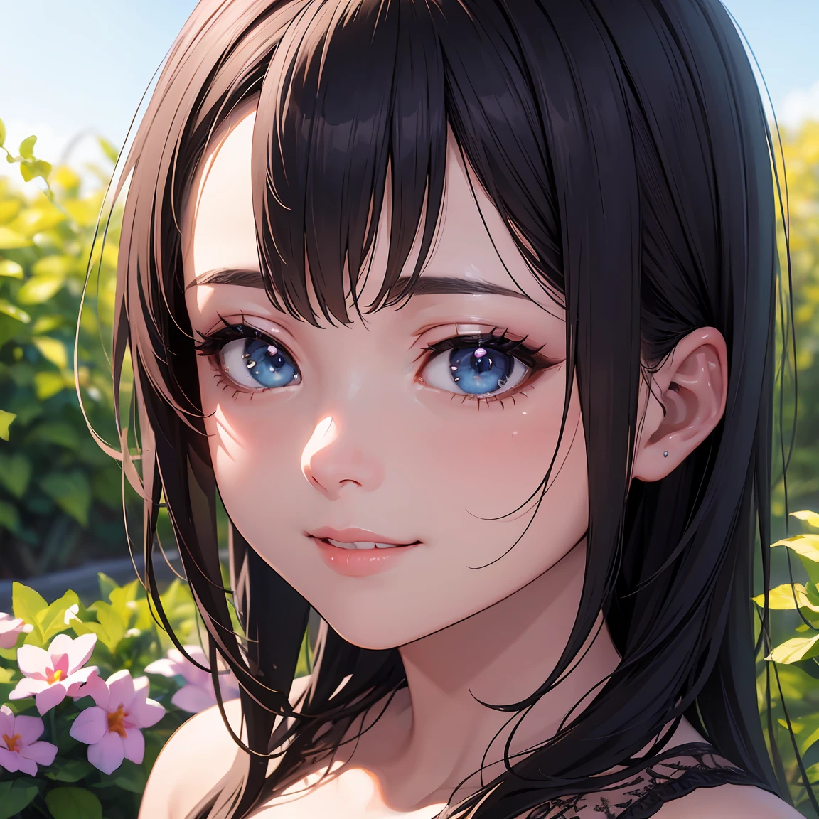 masterpiece、超High resolution、（realism：1.4）、RAW Photos、1. Mature Woman、1. Mature Woman、（High resolution、4K、Detailed lighting、Shaders、Perfect Anatomy、Perfect proportions）、In the eye of the beholder、 Very detailed、（Genuine、Genuine、realism：1.37）、（Highest quality、超High resolution、Super quality） 、（Genuine、realism：1.4）、（Highest quality：1.2）、Perfect Eyes、Perfect Face、Perfect lighting、（Highest quality、4K、8K、High resolution）、Very detailed、（Genuine、Realistic、Realistic） : 1.37)、Very detailed、(Genuine、Realistic、Realistic: 1.5)、Highest quality、Very detailedな、Highest quality、High resolution、32K CG、Very delicate and beautiful、An illustration、High resolution、Sharp focus、Front lighting、shine、One Girl、alone、smile、very beautiful and detailed anime face、Very detailedなゲーム CG キャラクターの目、((masterpiece))、((Highest quality) ))、(Very detailedな)、((Very detailed))、4K、(8K)、Highest quality、((Genuine、3d、3d)))、1 girl in a tight white dress、Beautiful breasts、Short black hair、inside a manor、garden))