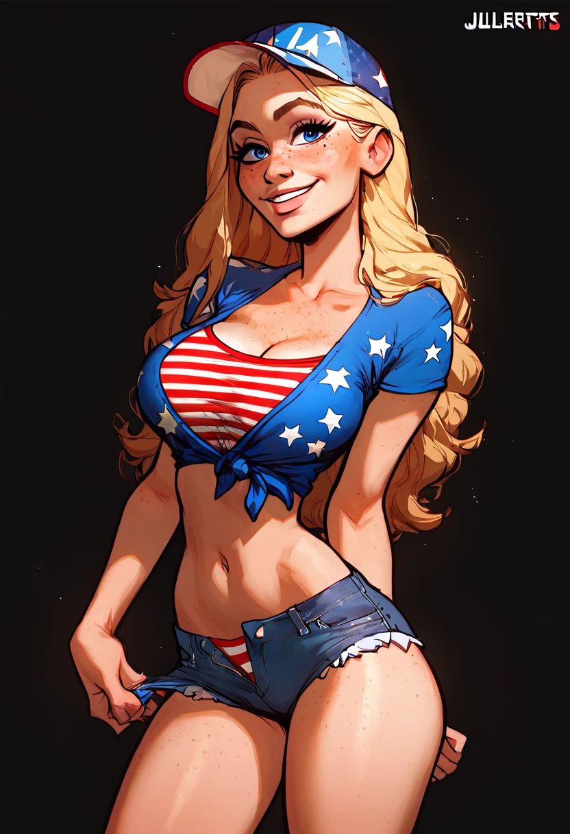 (((applejack look at viewer with excited smiling ))) , (((bare belly))) ,(((outdoor in the military camp))) , (((lay on side on the usa flag showing her butt))),(((wear sheer lace transparent see through military uniform))) ,(((bare legs))) , (((sexy smiling face))), bracelets , (((perfect big breasts))) , lush breasts , Bulky Breasts , voluminous breasts ,(((peeping the viewer))) ,(((perfect ass))),(((upskirt))),(((sexy butt and two legs))),(((usa flag)))