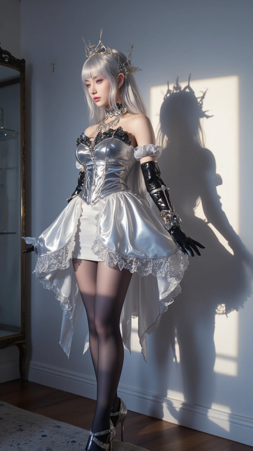Masterpiece Nurse Costume Show off even slender legs Masterpiece 8K HD wallpaper Royal sister Delicate makeup Delicate face
