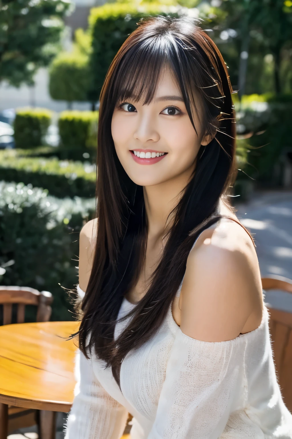 table top, full body写真，Highest quality, shape, Extremely Detailed, finely, high resolution,  8k Wallpaper, 完璧なダイナミックな構shape, beautifully detailed eyes,  natural lips , long lashes for muscular body,  heavy makeup, smile、sexy knit dress , big breasts, Chest, random sexy pose, full body、 look away 、 looking down 、big breasts、 Fashion Models，