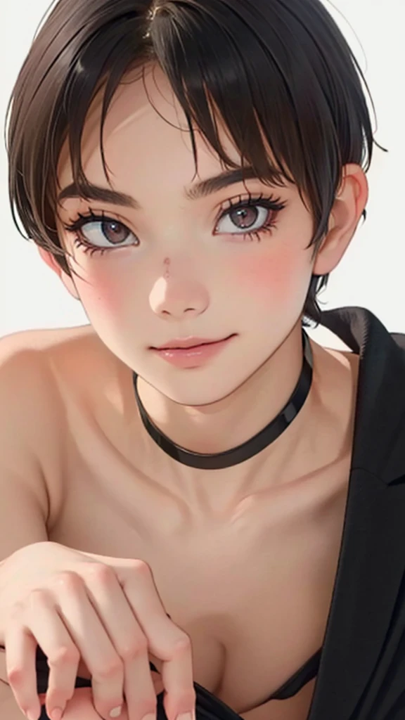 (Browsing Caution:1,4),Mix 4, (8k, RAWphotograph, Highest quality, Tabletop: 1.45), (Realistic, Realistic: 1.37),illumination, night, プロのillumination, photographn mapping, Radio City, Physically Based Rendering, Gradient Brunette, 高品質のphotograph, High resolution, 1080P, (Detailed facial depiction), (Detailed description of the hand), (Delicate CG), Extreme light and shadow, Rich details, (Detailed facial features), (Highest quality), Look in front of you, Highly detailed face, Highly detailed lips,  超High resolution, (truth: 1.4), photograph, 1 Girl, [(sad)],  , Thin limbs, movie, Cool pose, I Cup, Highest qualityな完璧なボディ, photographのような, (1 Girl: 1.3), Perfect balance, (Huge, Perfect breasts, Areola),(Realistic, Realistic:1.37),One Girl, Cowboy Shot,Professional Lighting, Photon Mapping, Radio City, RAWphotograph、(Realistic:1.4)、Octane Rendering、Complex 3D rendering with ultra-detail, Studio Soft Light, Rim Light, Crisp details, Super detailed, Realistic skin texture, detailed aspects, Beautiful details in the eyes, Highly detailed CG Unity 16k wallpaper, Compensate, (Detailed Background:1.2),Highest quality, 超High resolution, Tabletop, One Girl, One Girl,alone, Upper Body,Show Viewer, White Background, Multicolored Hair, Compensate , Lips parted, Black Lips, eyeliner, Gothic, Goth Girl,((Light on the face:1.2)),((movie照明:1.2)),(Photorealism:1.4),((30 piercings in left ear)),((necklace)),((A woman who is always smiling)),((nightのプールサイド:1.4)),((Facial lighting:1.1)),((Upper Body:1.2)),((Delicately draw the face:1.2)),((Multicolor hair color:1.1)),((Pixie Cut:1.4)),(((Completely naked))),(((nsfw))),((Small breasts:1.4))